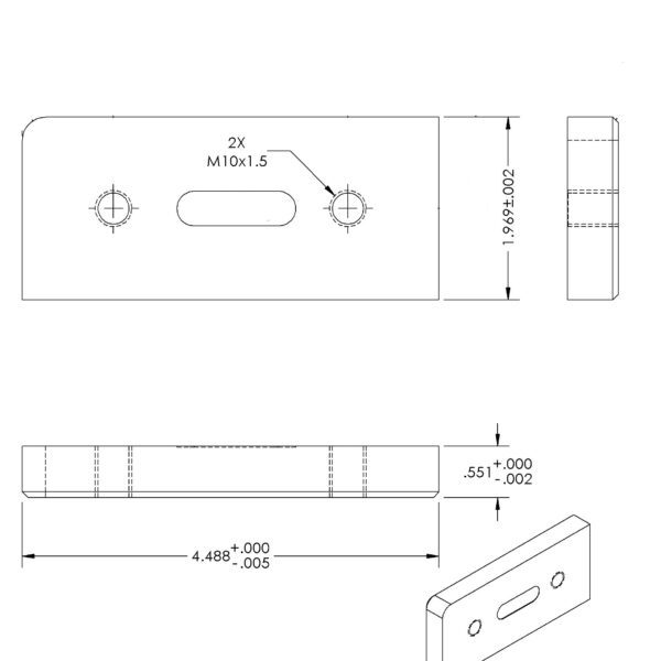 Rectangle Angle Shear Blade