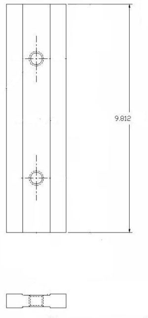 Flat Bar Shear Blade 9.812"