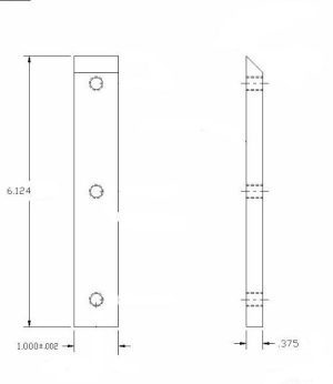 Lower Side Notcher Blade - Whitney Part No. 610-008