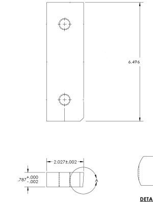 Side Bottom Angle Shear Blade